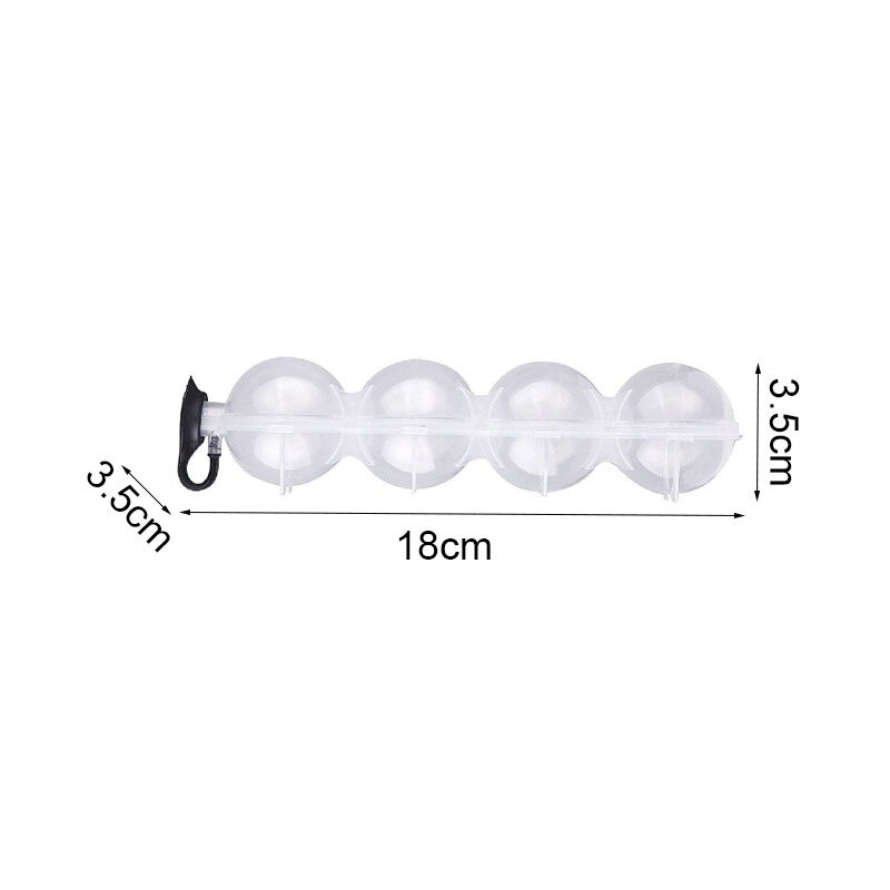 Round Ice Ball Mold Plastic Ice Cream Mold Whiskey Ice Cube Tray Bar Kitchen Tools