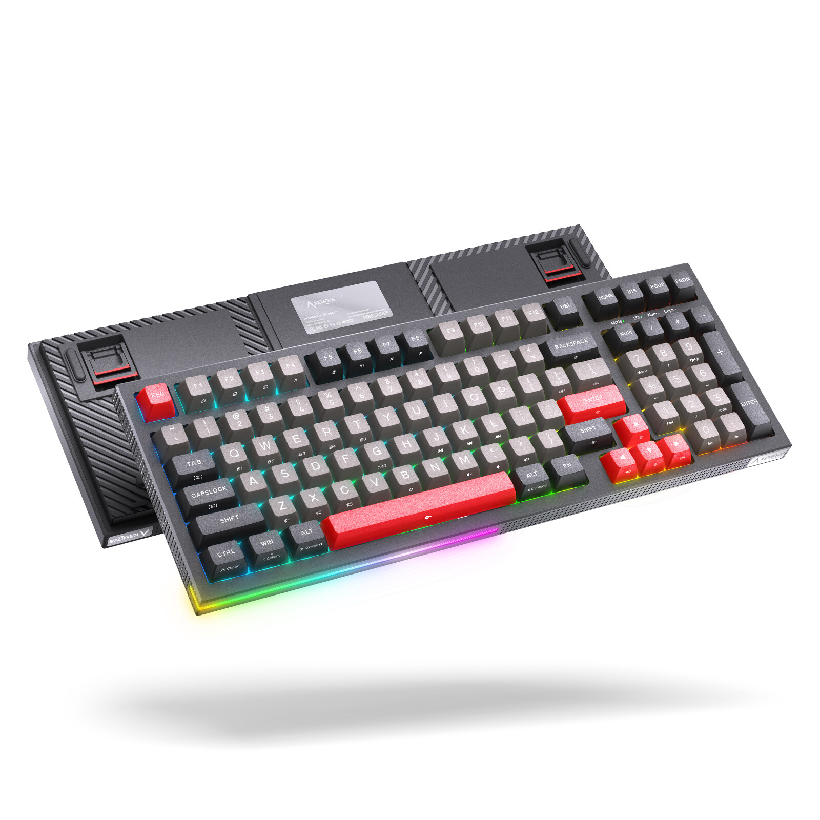 KEMOVE K98 Wireless Gaming Mechanical Keyboard with BT5.0/2.4G/Type-C ...