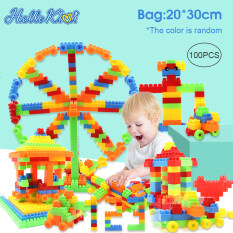 HelloKimi Khối Xếp Hình Tự Làm 100/200 Miếng Gạch Mô Hình Đồ Chơi Học Tập Giáo Dục Sớm Đồ Chơi Nhiều Màu Đồ Chơi Lâu Đài Tự Làm Cổ Điển Cho Trẻ Em Quà Tặng Đồ Chơi