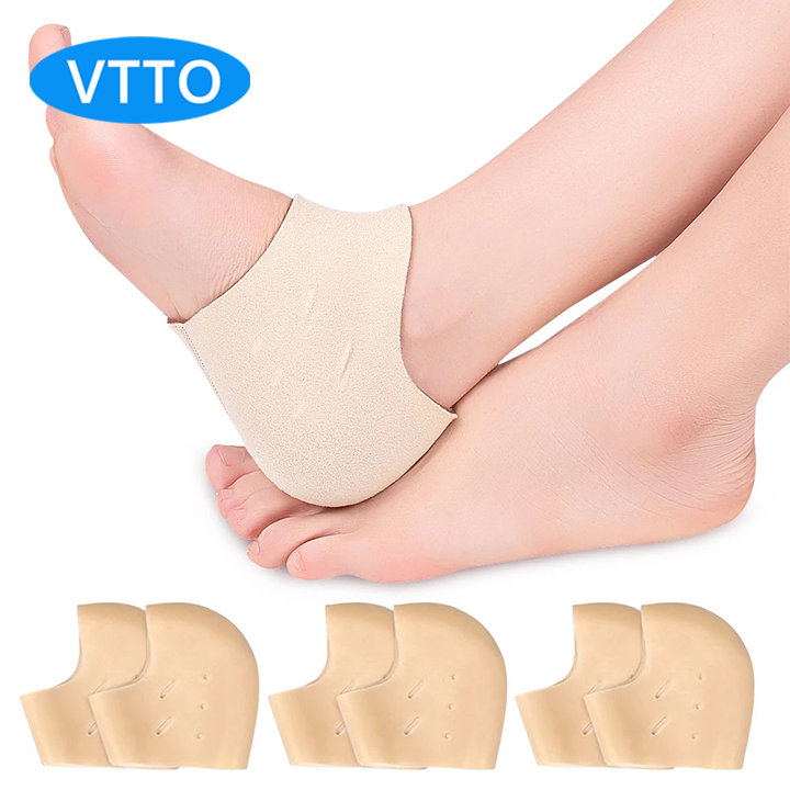 VTTO 1 Đôi Miếng Đệm Gót Chân Gel Giảm Đau Cho Bệnh Viêm Gan Chân Tất Mang