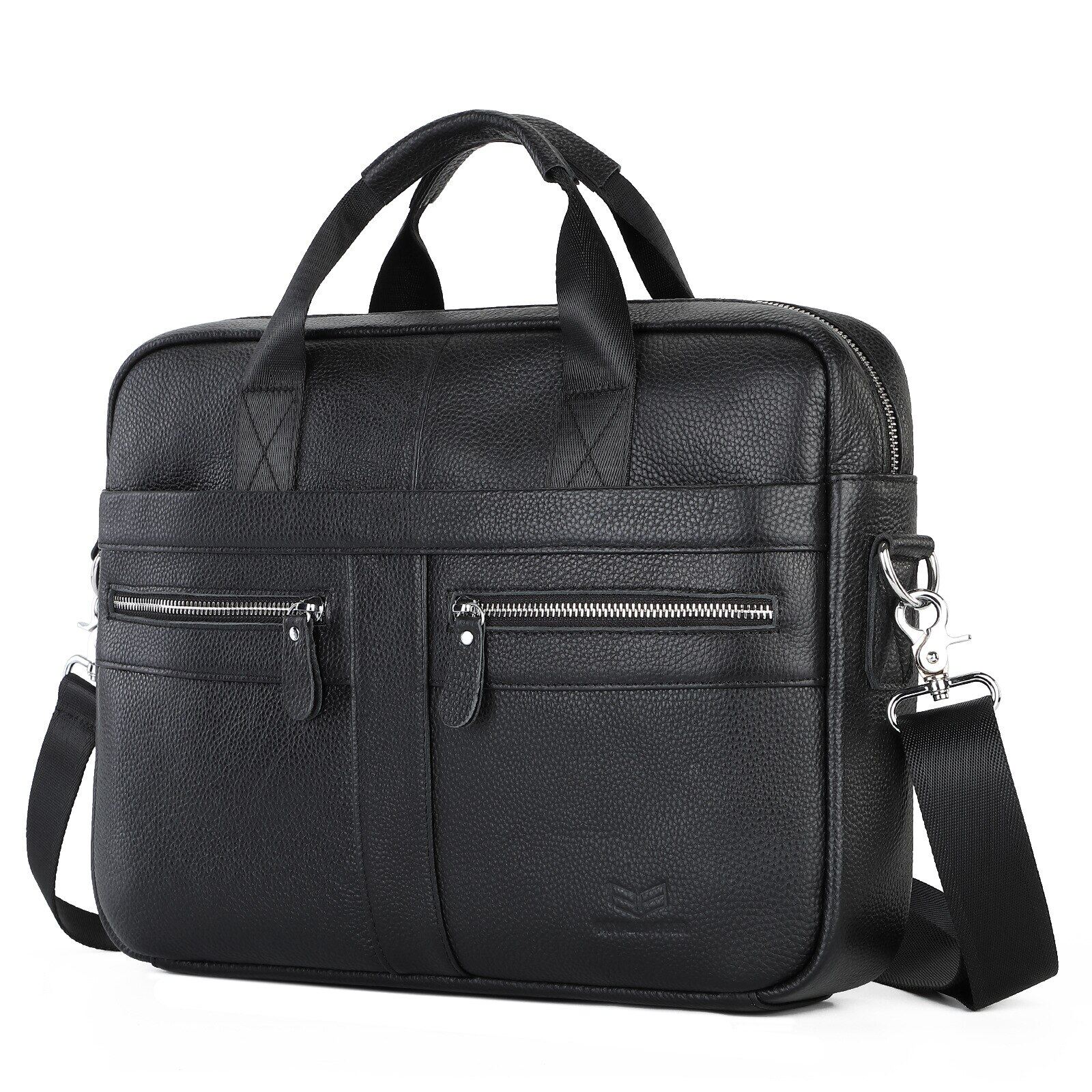 Royal Bagger Shoulder Bags Briefcases for Men Genuine Cow Leather Male Laptop Briefcase Handbag Business Messenger Bag Handbags