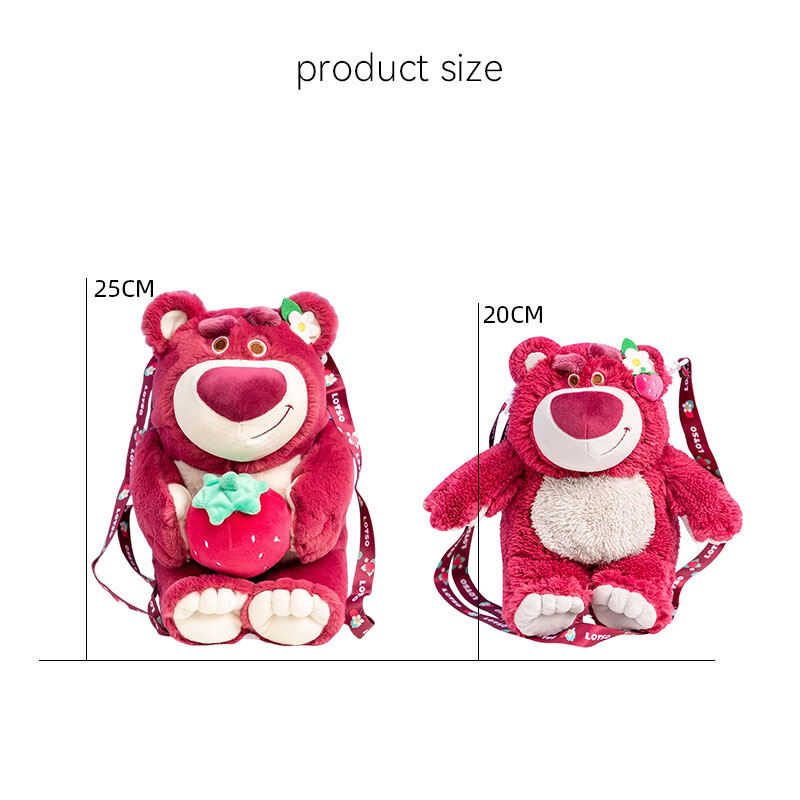 C&K Doll Plush Toy Doll Strawberry Bear Bag