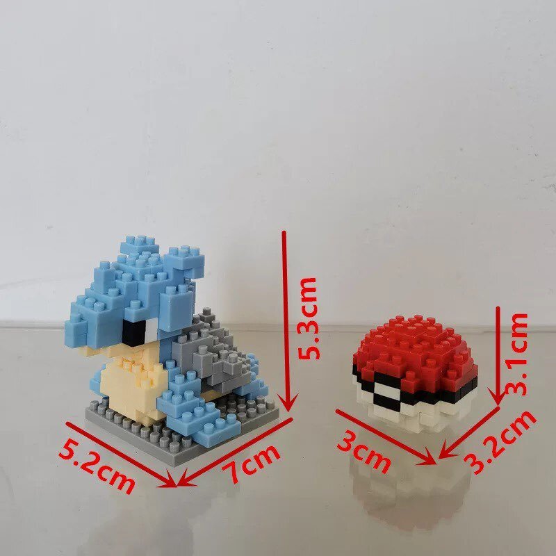 Johor Seller] Pokemon Block Nano Block Building Block Toy Pikachu - Main Image