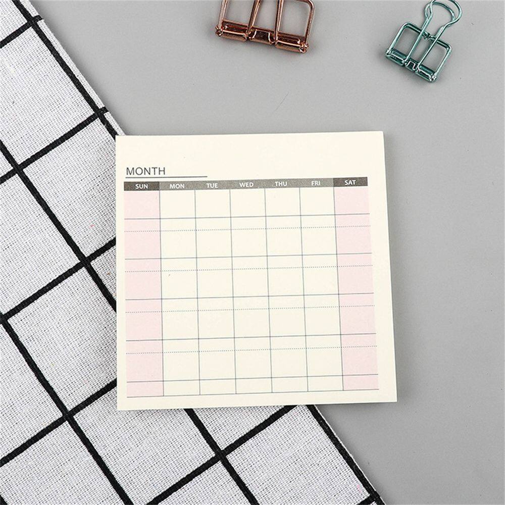 MMLUCK sticker gura 60 Tờ Văn Phòng Phẩm Sáng Tạo Danh sổ tay kế hoạch Life Planner Lịch trình hình thành thói quen