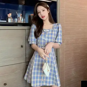 plaid dress women