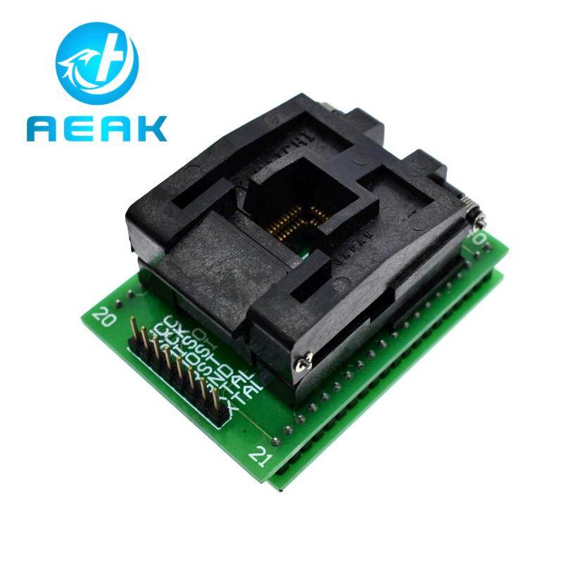 Top quality chip programmer tqfp44 adapter socket dip40 qfp44 atmega16