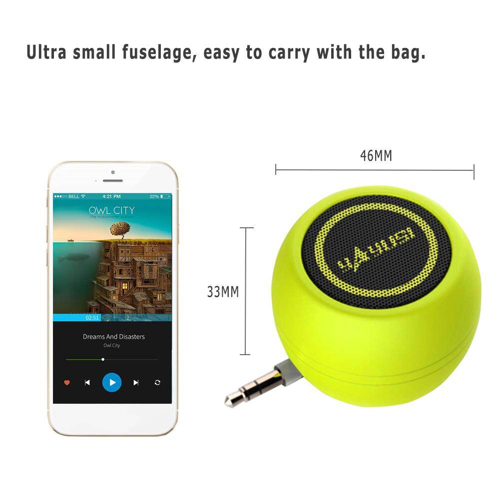 A5 Mini Speaker 3.5mm Jack AUX Stereo Music Audio Player for Phone Notebook