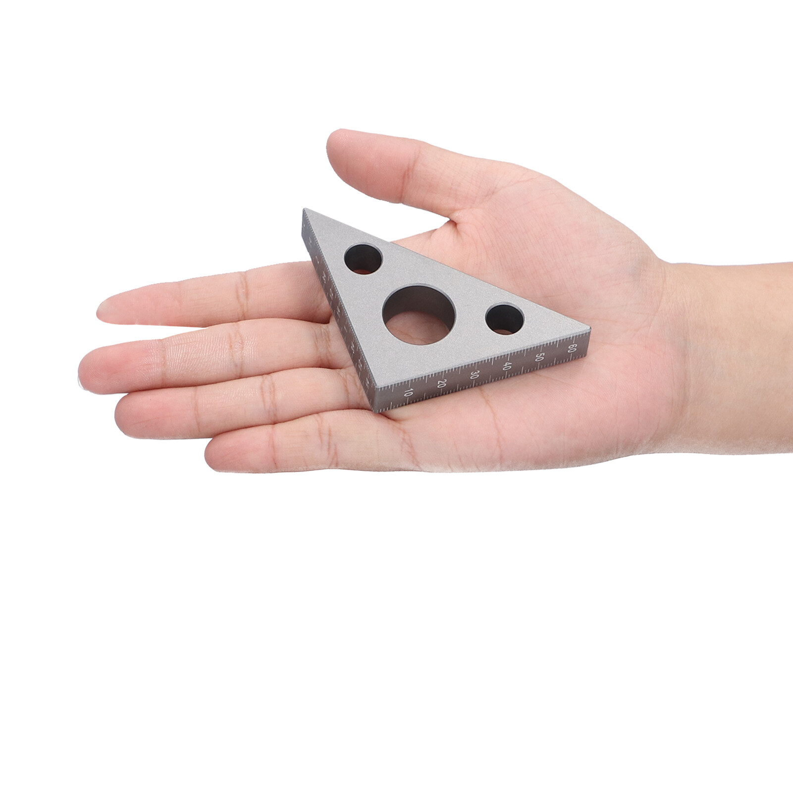 Aluminum Alloy Measuring Ruler Woodworking Triangular Ruler Metal Ruler Set
