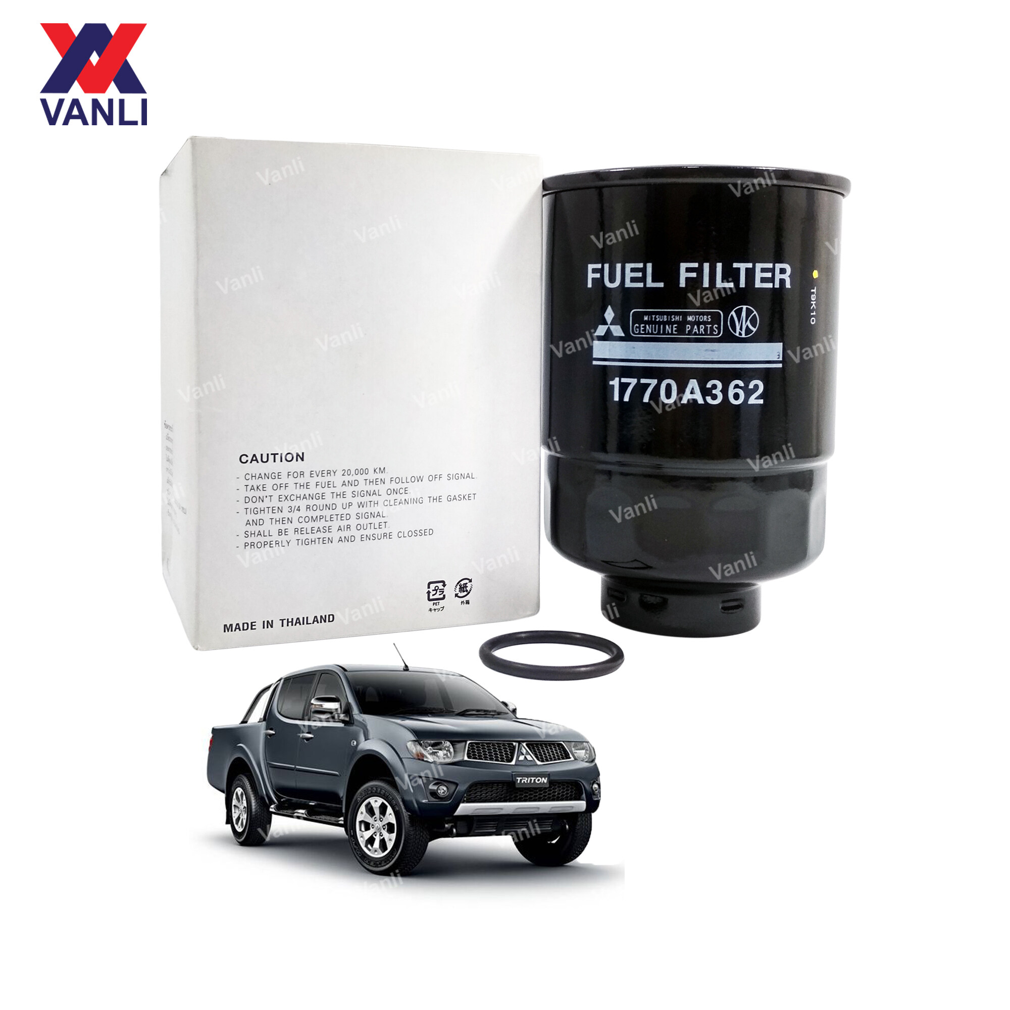 Mitsubishi Diesel Fuel Filter for Mitsubishi Triton 2.5cc KB4T (Black Type) 1770A362 Lazada