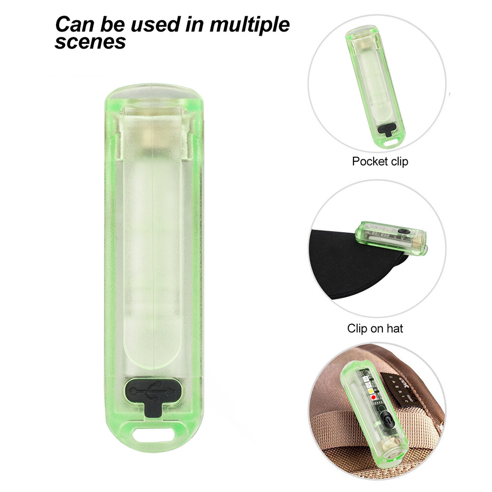 Đèn Pin Mini LED EDC Đèn Móc Khóa Khẩn Cấp Di Động Cắm Trại Câu Cá
