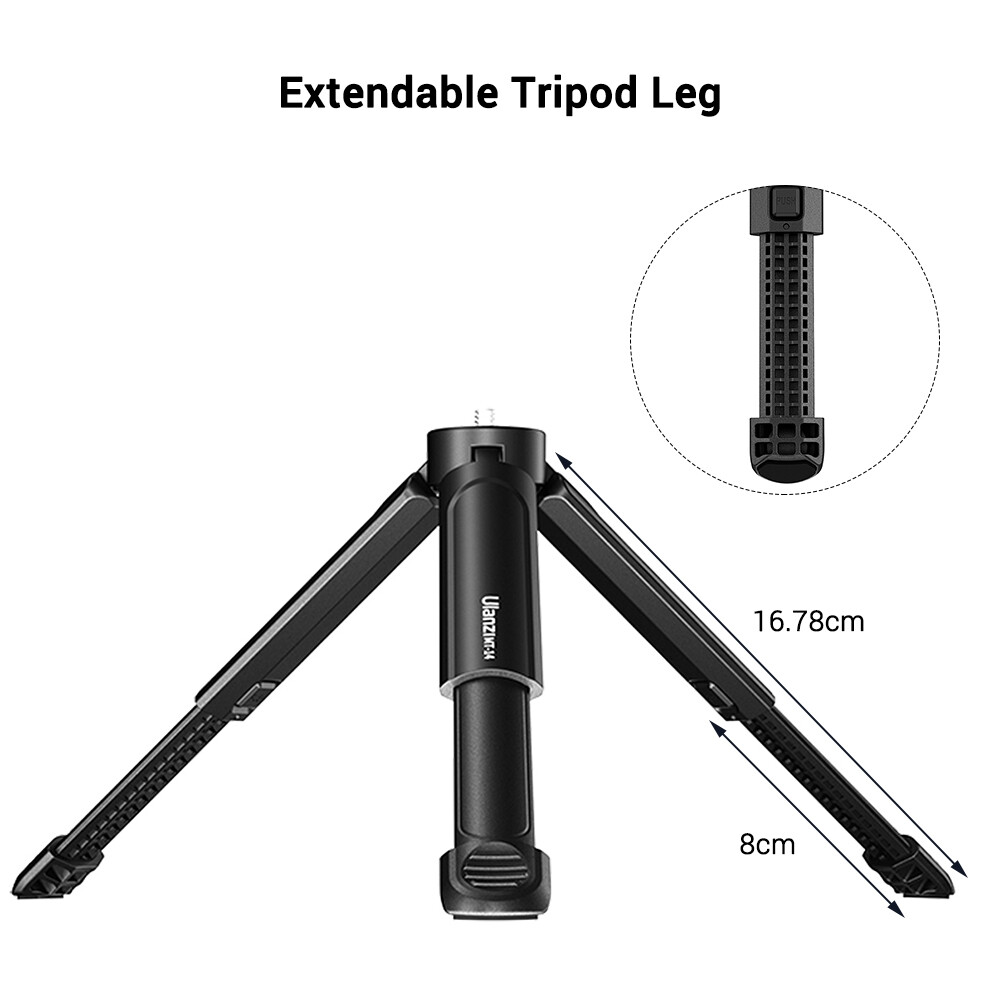Ulanzi Extendable Table Tripod Adjustable Height with 1/4 Screw