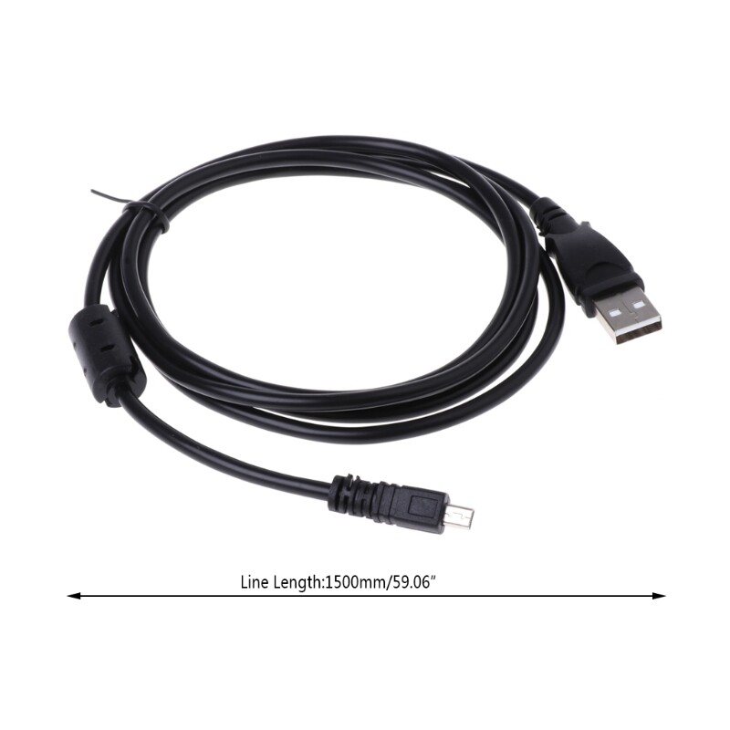 Camera USB Data Cable UC-E6 Cord 1.5M for Nikon Sanyo Pentax With Magnetic Ring