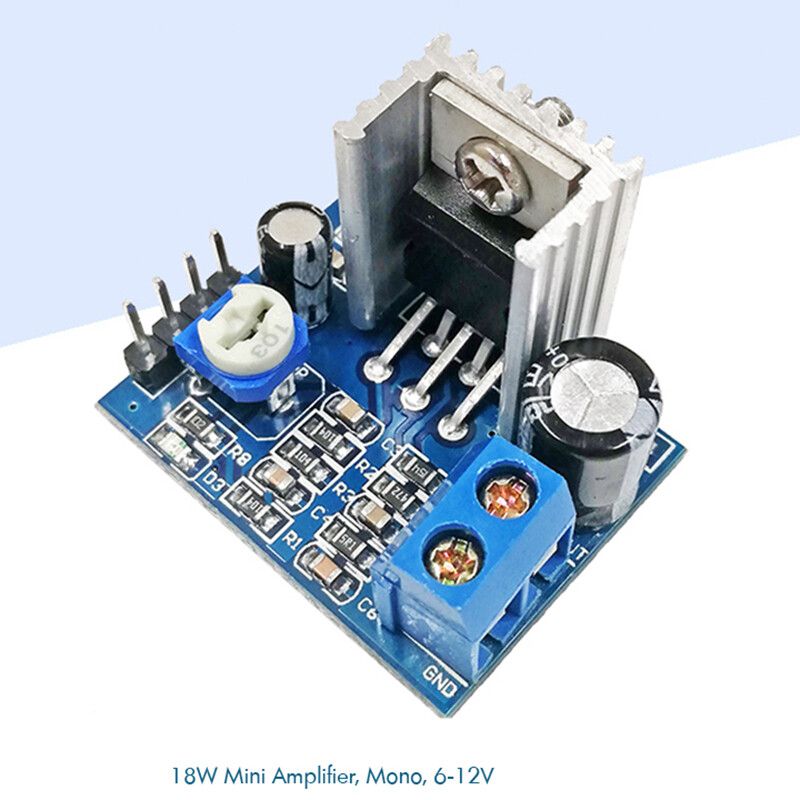 Mini Speaker Amplifier Module Mono Bluetooth Wireless Audio Amplifier Board TDA2030A Digital Amplifier Board Mono 18W 6-12V