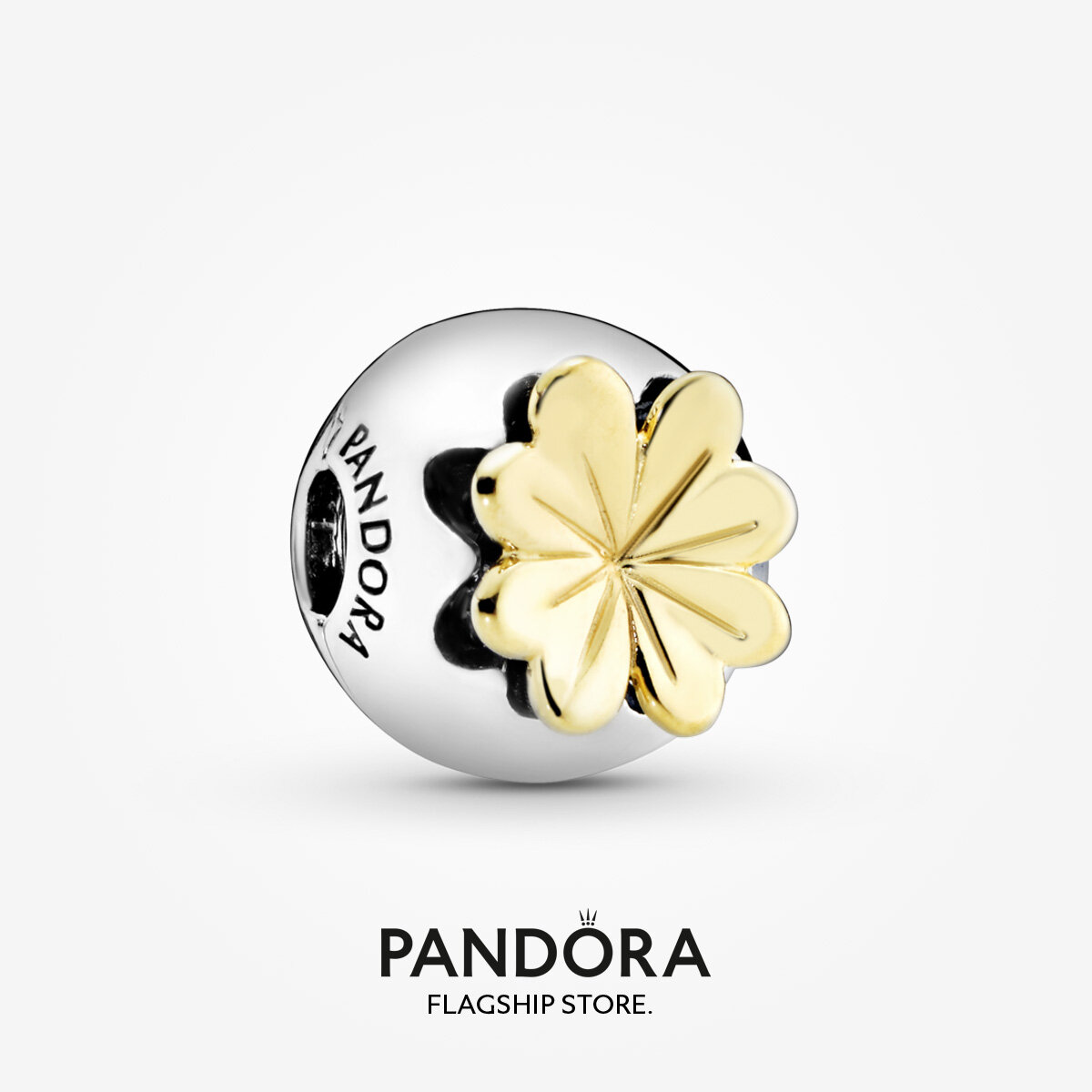 2022 New Origianl Pandoras Lucky Four-Clover Leaf Clip Charm