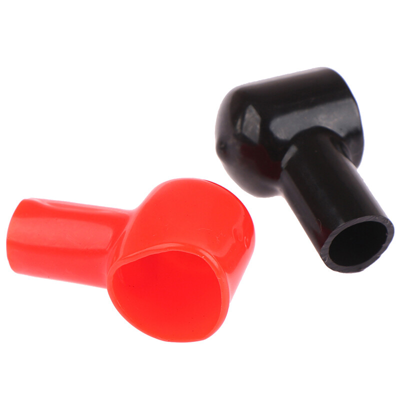 [Carmelun] 1Pair Car Battery Negative Positive Terminal Covers Cap Boat Insulating Protector Battery Insulating Covers Car Accessories