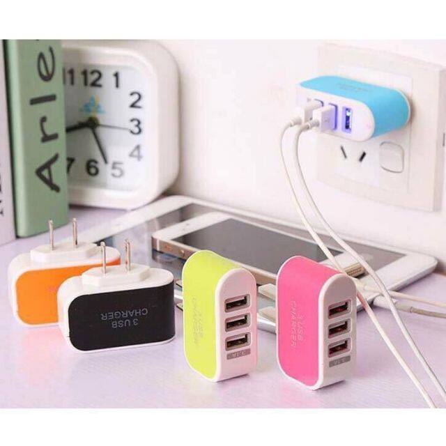 Cốc Sạc Điện Thoại Siêu Nhanh-Củ Cắm Sạc Điện Thoại Smartphone Usb 3 Chân