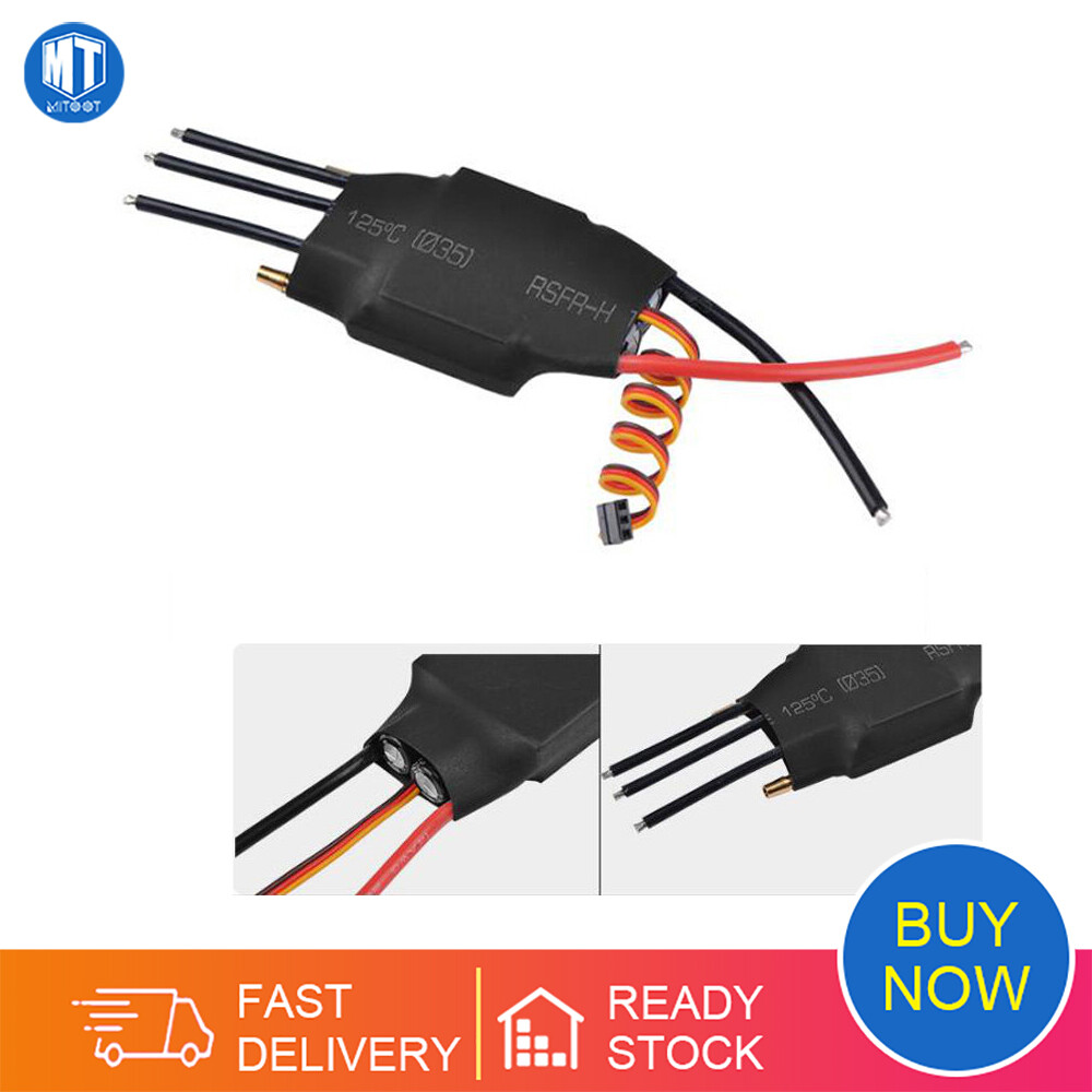 Mitoot 60a 80a 100a 125a 200a brushless water cooling electric speed controller esc with 5v/3a bec for rc boat model