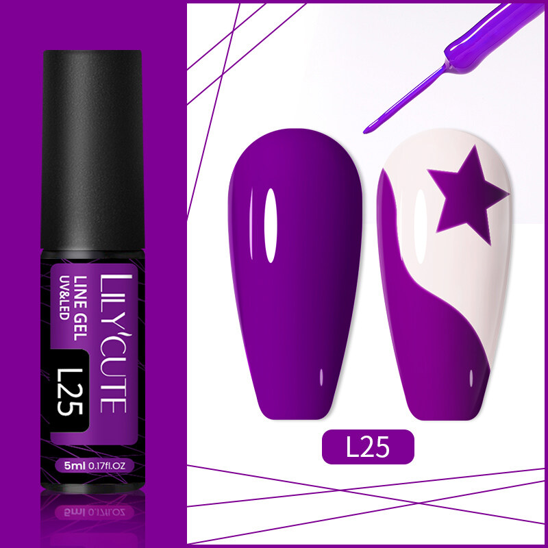 Ur sugar 5ml nail art line polish gel kit 14 colors for uv/led paint nails drawing polish diy painting varnish liner gel tool