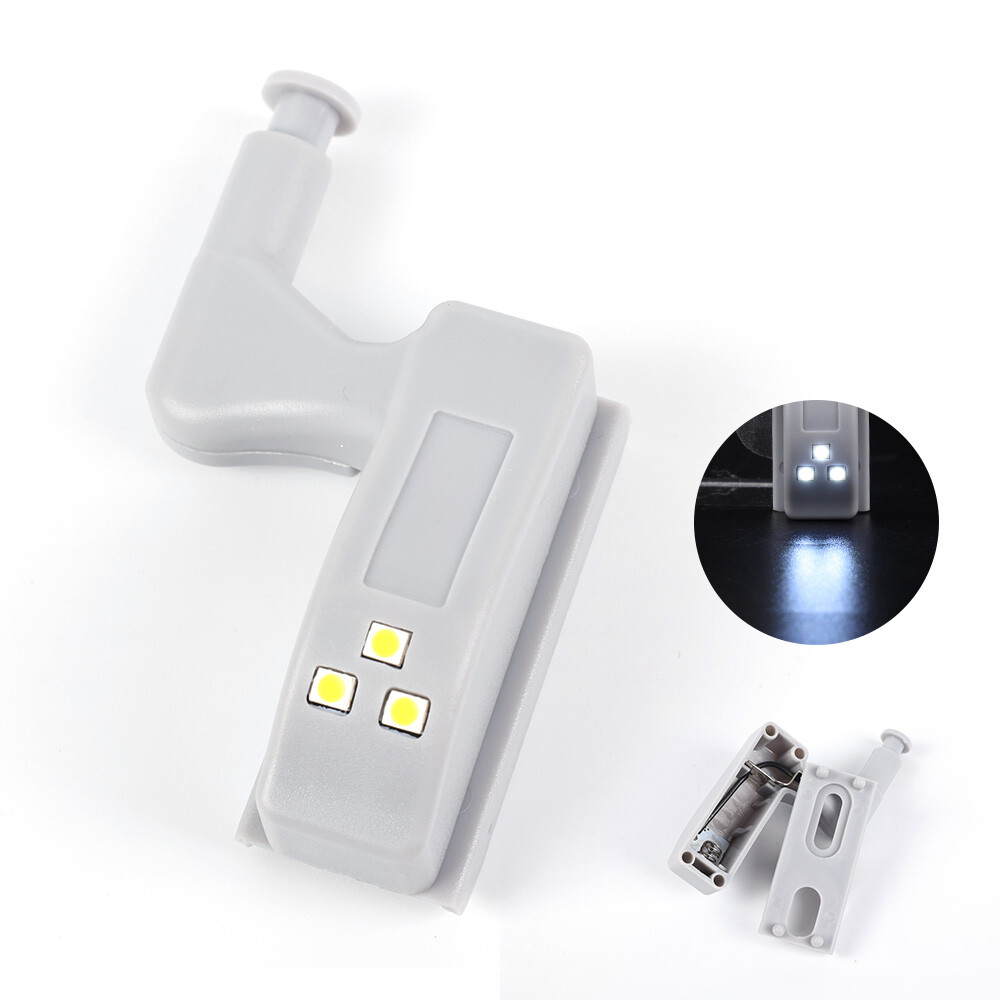 Universal LED Inner Hinge Lamp Induction Cabinet Light Night Light for Kitchen Bedroom Living Room Cupboard Wardrobe