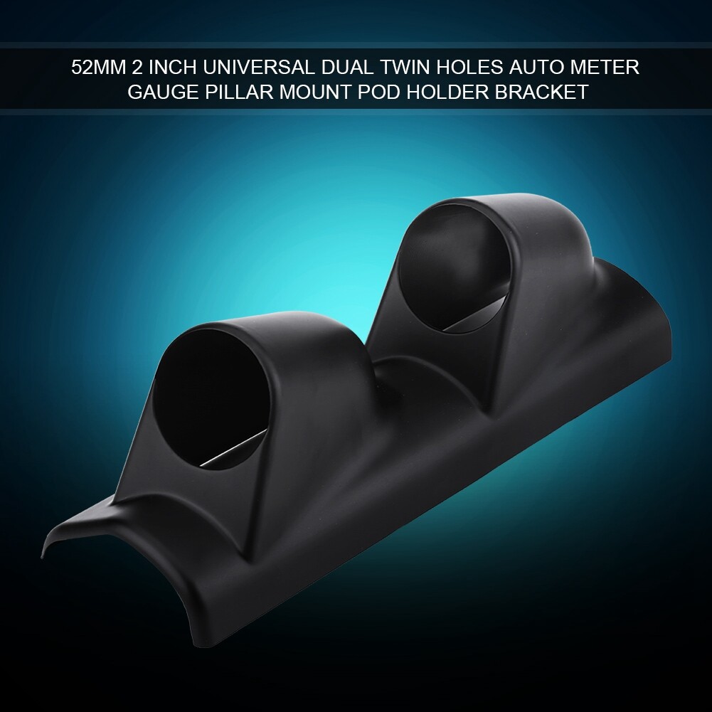 3 Holes Gauge Console Dashboard Pod Universal Heavy Duty Racing Sport Meter Gauge Pillar Mount Pod Holder Bracket Gauge Holder