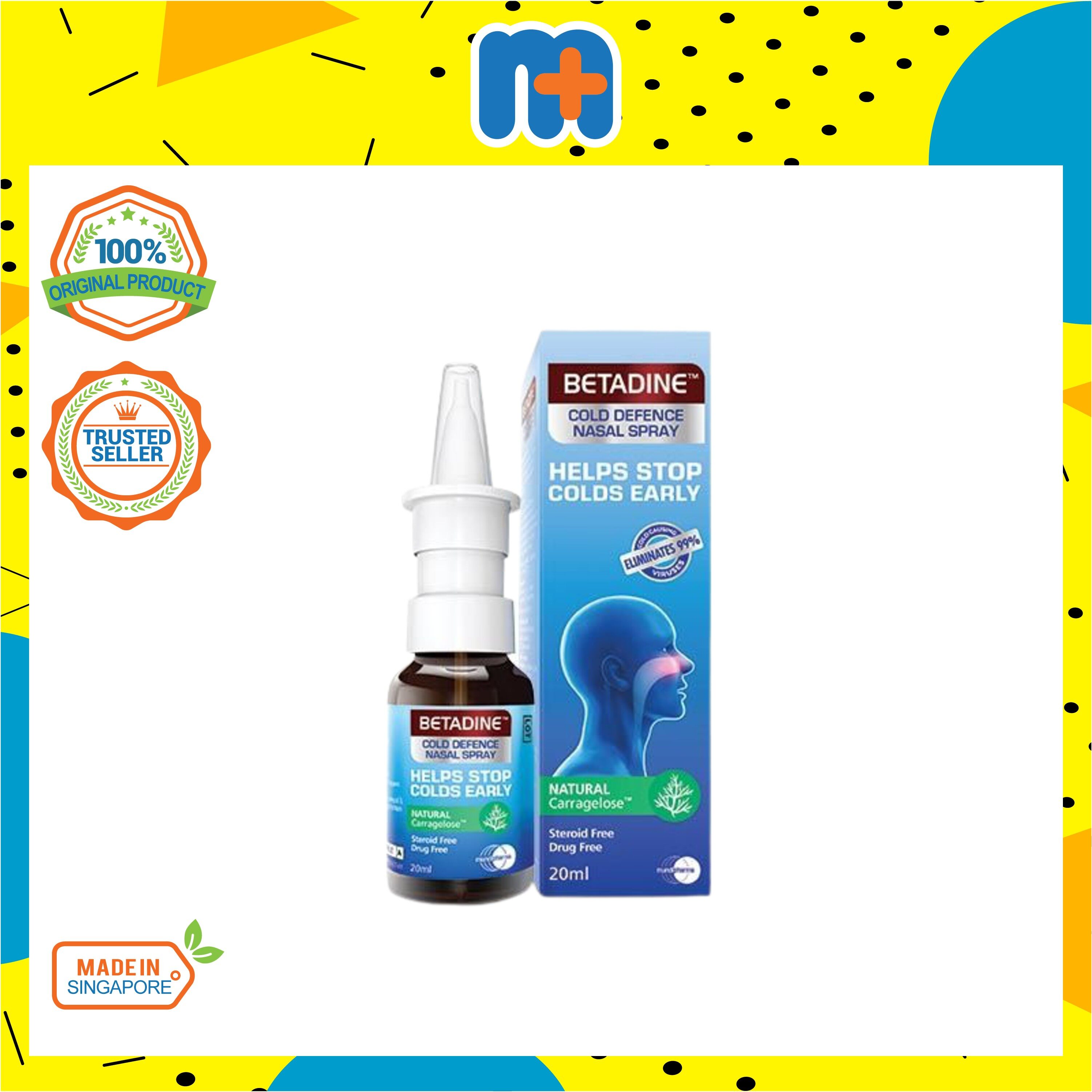 [MPLUS] BETADINE Nasal Spray Adult 20ml Lazada