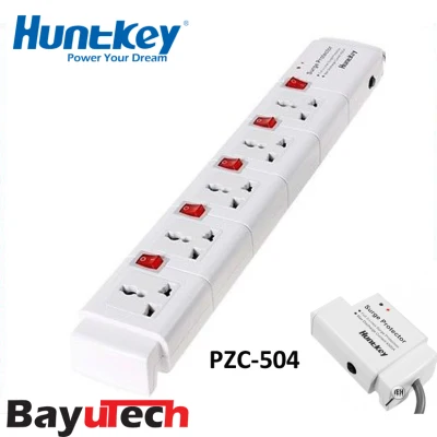 Huntkey PZC504-3 5 Socket universal standard outlets Surge Protector (UK Plug) (2M)