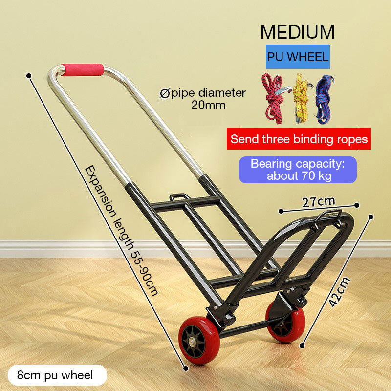 Household small folding carts, folding carts, portable shopping carts, folding wheeled carts, folding carts