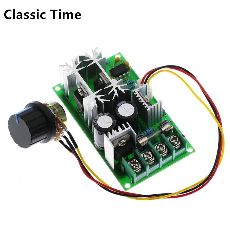 DC10-60V DC motor speed regulator 12V 24V 36V 48V High power drive module PWM controller 20A current regulator