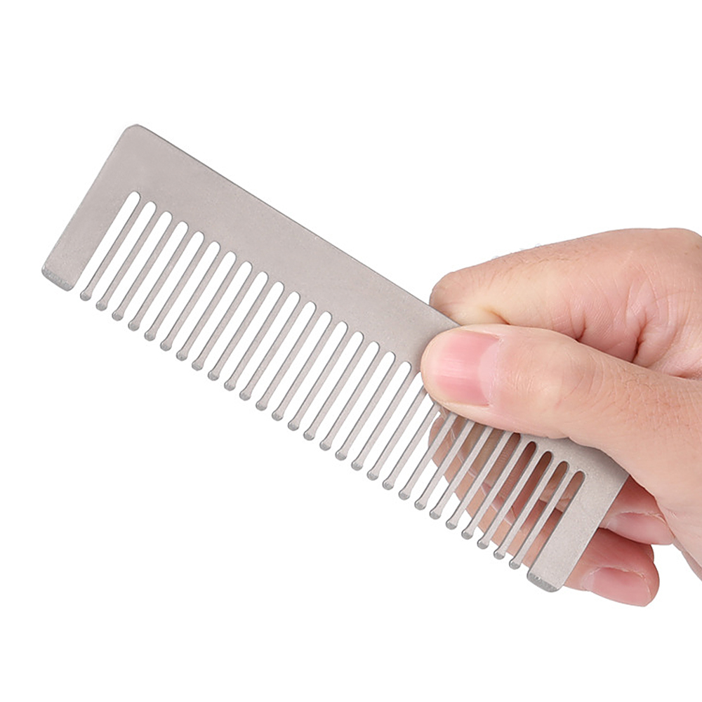 Lixada Titanium Comb Anti-Static Hair Beared Comb Pocket Comb