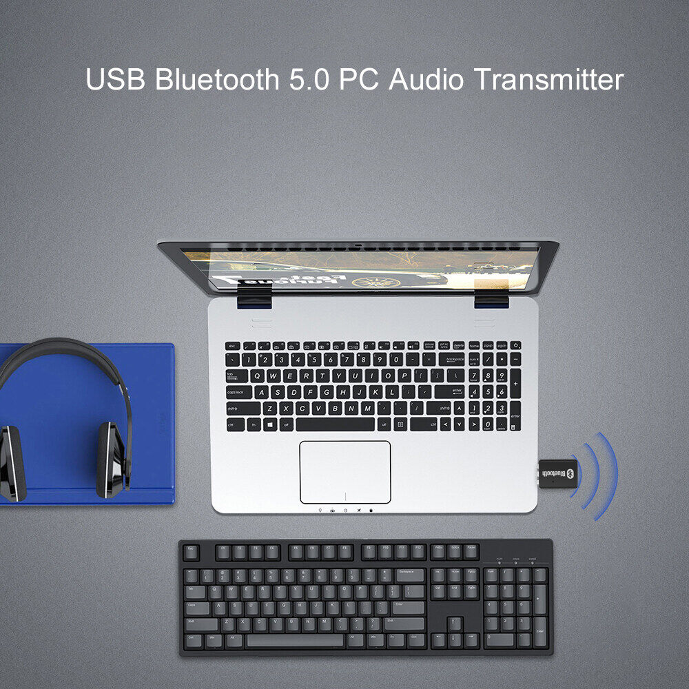Bộ Phát Bluetooth JTKE, Âm Thanh Nổi Di Động, Bộ Chuyển Đổi USB Không Dây 5.0 Cho Máy Tính Để Bàn Sang Tai Nghe/Loa Bluetooth