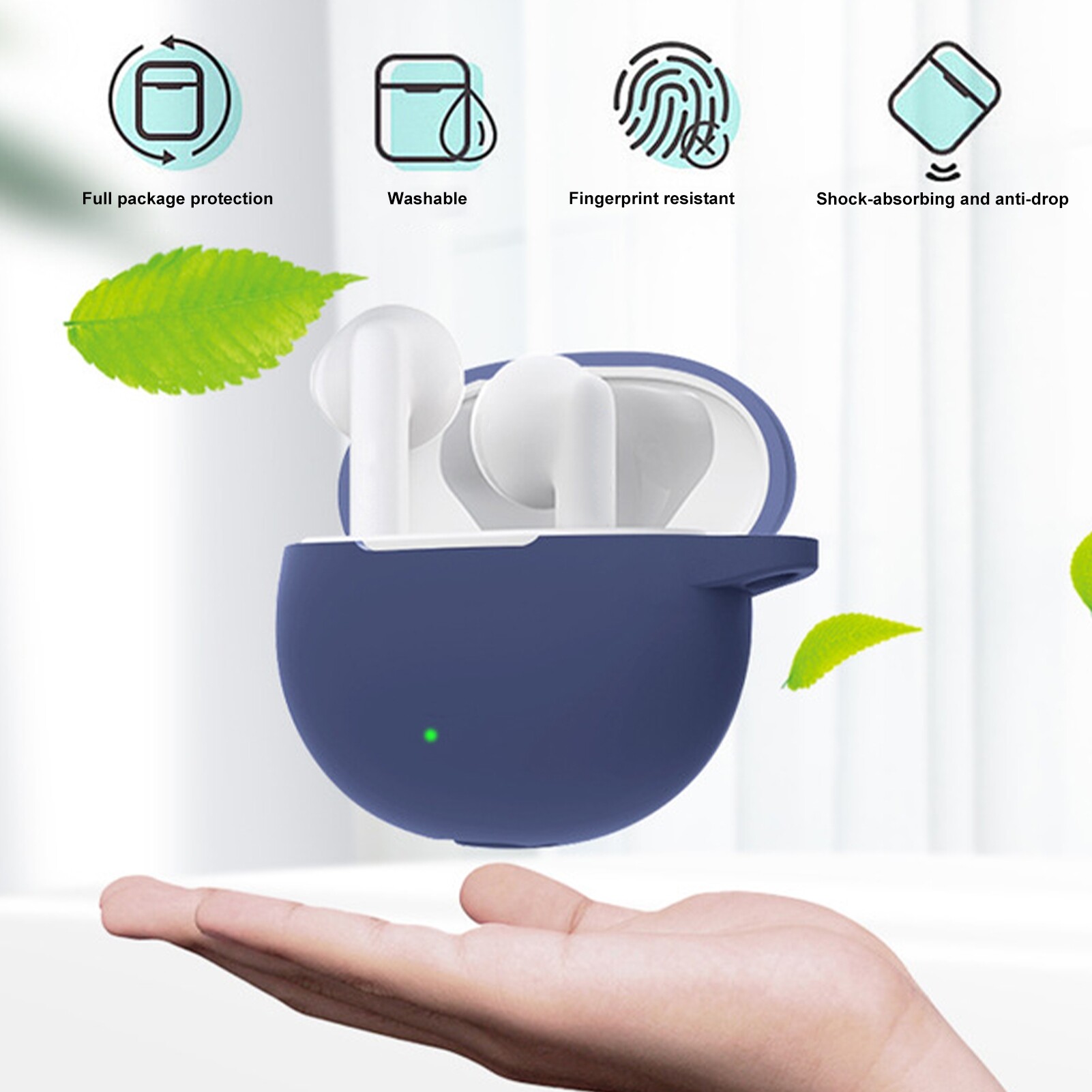 MENG®Ốp Tai Nghe Vỏ Bảo Vệ Tai Nghe Tương Thích Bluetooth Bằng Silicon Mềm Chống Sốc Cho EDIFIER X2/N2PODS