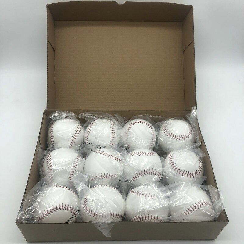 Powerti 5PCS Baseballs Softballs Soft Outdoor Training Solid Ball Throwing Practice Baseballs Men Safety Softball Wholesale