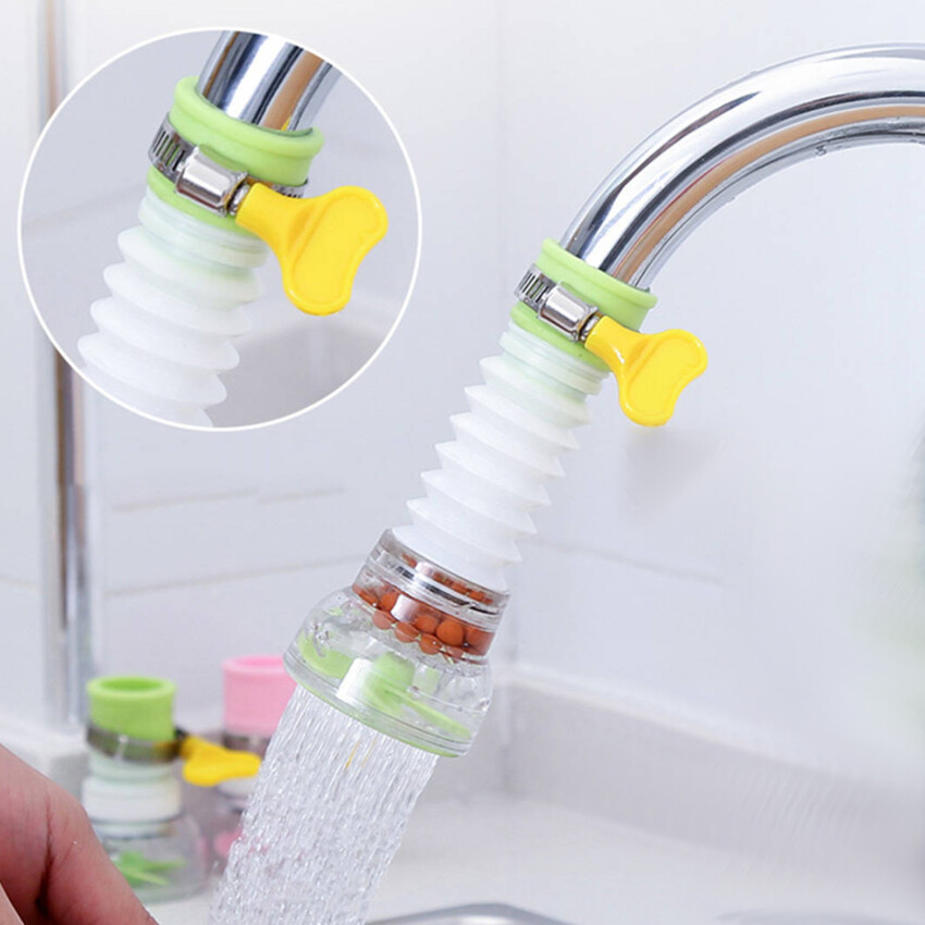 Vòi Lọc Tia Nước Bộ Lọc Nước Tiết Kiệm Nước Vòi Nhà Bếp Gia Dụng Xoay 360 Độ Gấp Gọn Vòi Hoa Sen