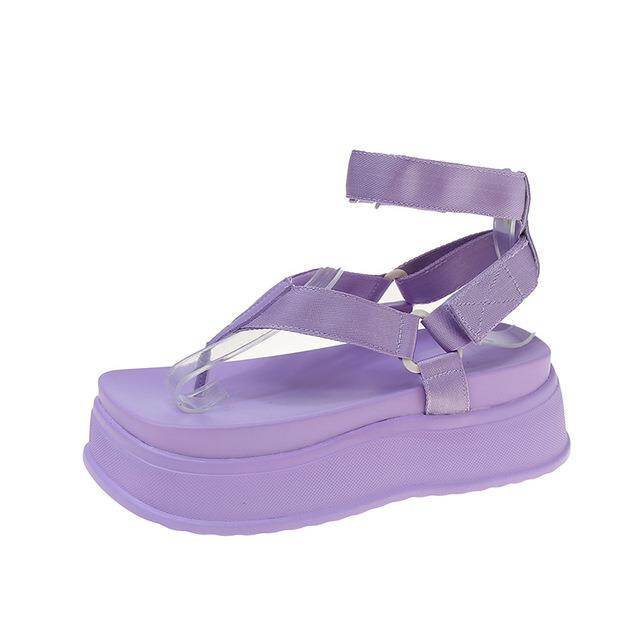 BrandComfortable Platform Sandals WomenNew FashionSandals All-match ThongSandals Beach Shoe Mujer