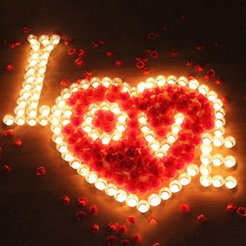 LED Candle Tea Light Simulation Color Flame Flash Battery Powered Wedding Birthday Party Decoration