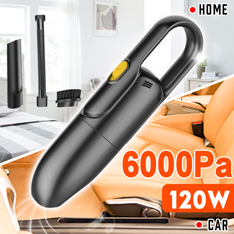 Máy Hút Bụi Ô Tô Tiện Dụng 6000PA 120W, Dụng Cụ Vệ Sinh Chân Không Hai Lần Sử Dụng Ướt Khô Tốc Độ 10000 Vòng/phút Công Suất Cao - Mô Hình Xe Hơi