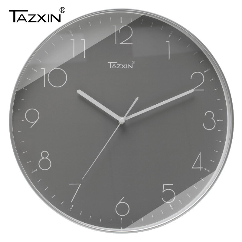 Miễn phí vận chuyển cod 12 inch 30cm đồng hồ treo tường im lặng lịch vạn niên đồng hồ phòng khách thạch anh văn phòng nhà tròn treo tường đồng hồ lớn