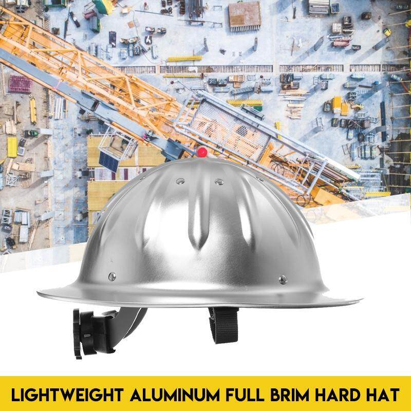 Full Brim Construction Hard Hat Safety Helmet Protection Lightweight Aluminum