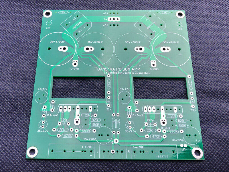 Tda1514a power amplifier board two-channel hifi rear empty board