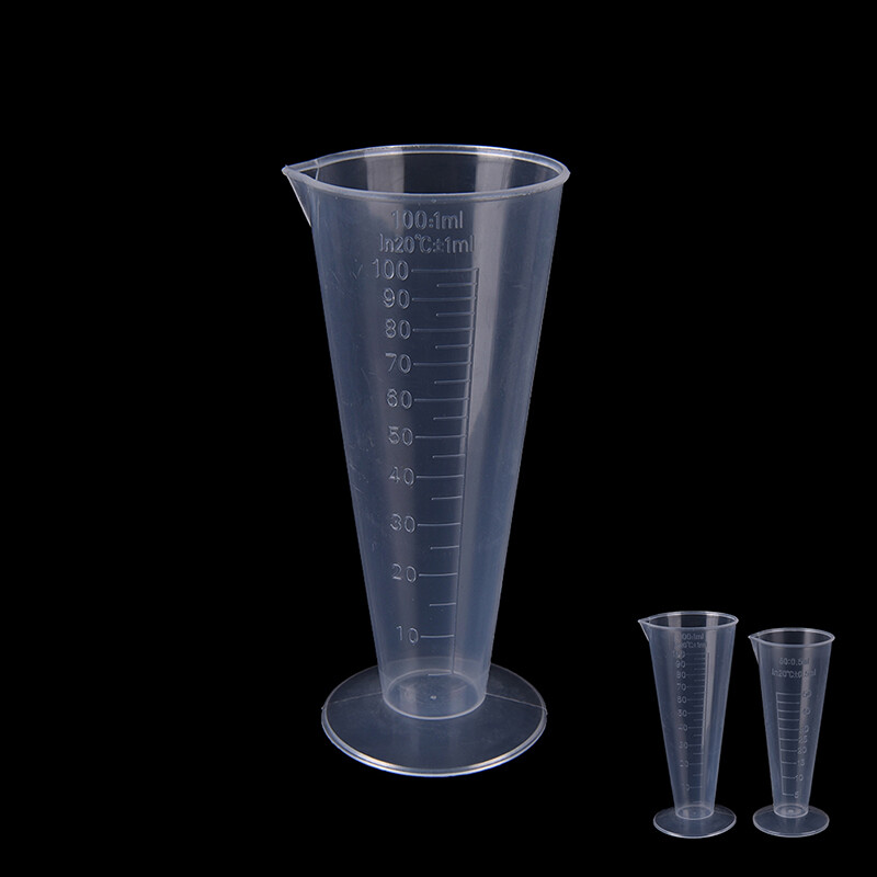 Graceful 50ml 100ml Transparent cup scale Plastic measuring cup Measuring Tools NEW,