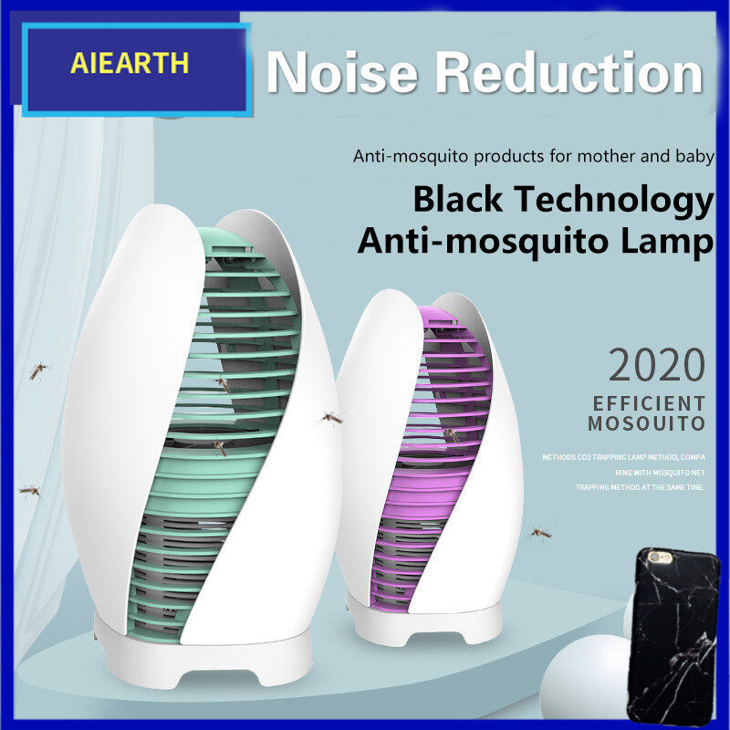 Aiearth-Đèn Diệt Muỗi Vật Lý USB Hoàn Toàn Mới Đèn Giảm Tiếng Ồn Tắt Tiếng Đèn Đuổi Muỗi Quang Xúc Tác An Toàn Và Bền Bỉ Áp Dụng Cho Phòng Ngủ Gia Đình