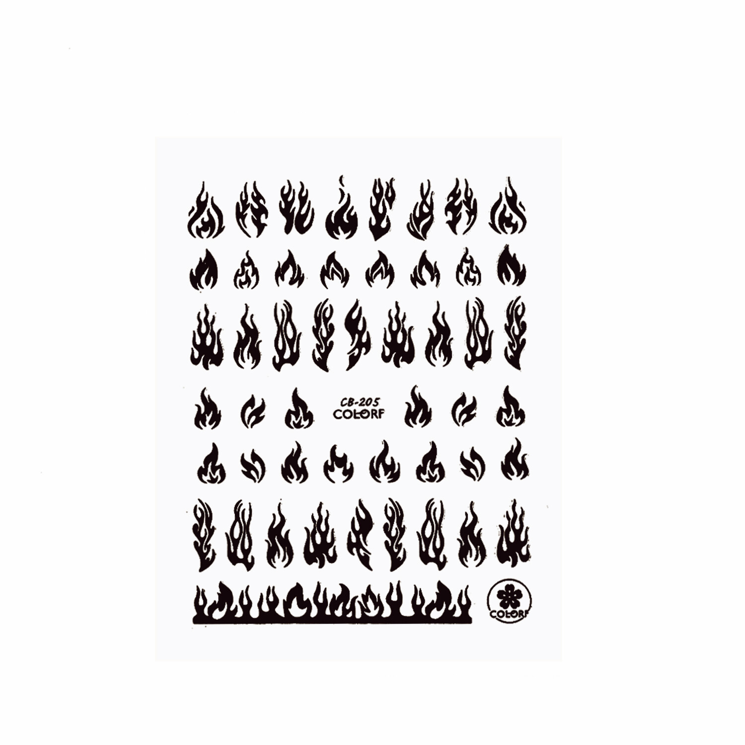 WOOLOVE 1 Sheet 3D Nail Stickers Black White Adhesive Nail Art Stickers  Manicure Wraps Nail Stickers