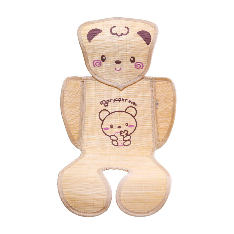 Stroller mat seat cushion ice silk summer breathable newborn child baby dining chair safety seat bamboo seat universal Cool without ice and without burrs Singapore