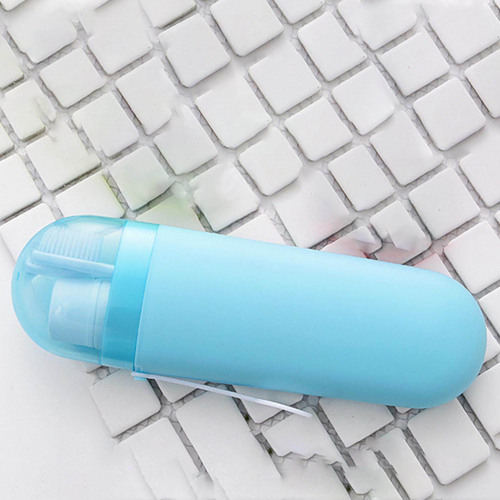 Blesiya Travel Toothbrush Case Durable Dustproof Transparent Cover for Toothpaste