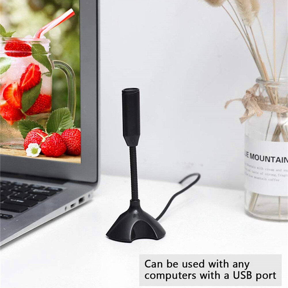 Studio Speech Microphone Laptop Microphone USB Adjustable Mic Stand With Stand for PC