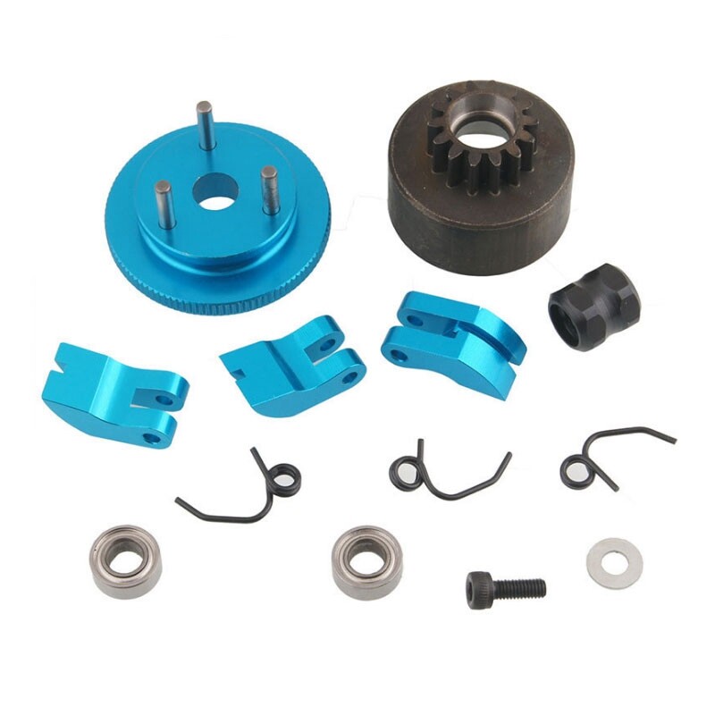 RC Clutch Bell 14T Gear Bearing Clutch Shoes Springs Cone&Engine Nut
