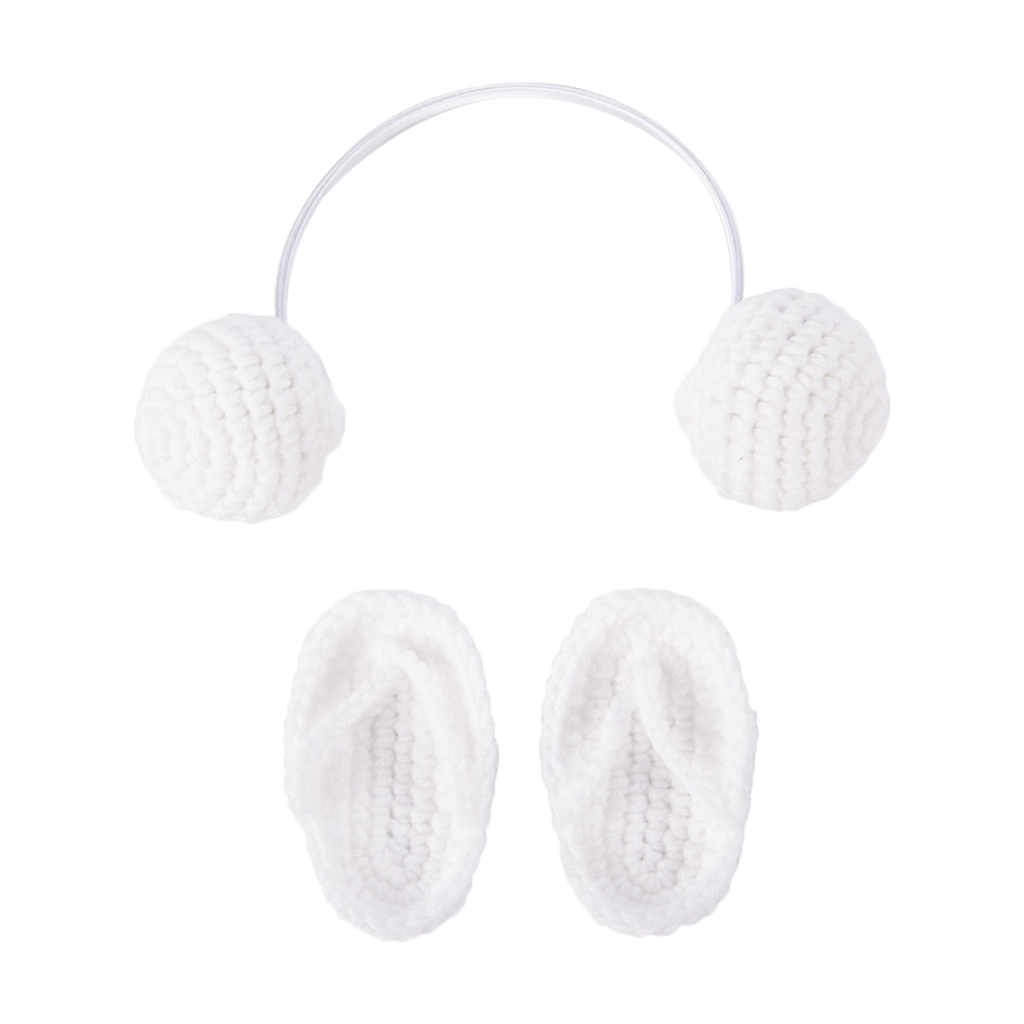Mini Cute Newborn Baby Slippers Photography Props Handmade Crochet Baby Slippers Baby Infant Photography Accessories