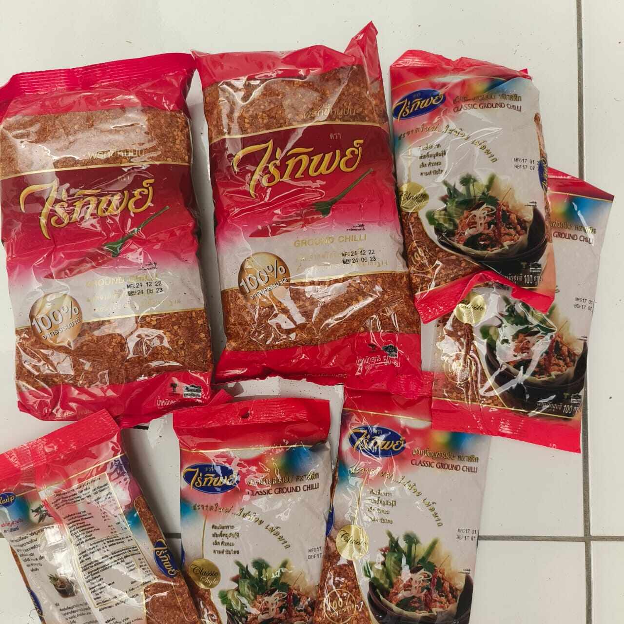 名牌 泰国辣椒粉 Thailand Halal Raithip Ground Chilli 泰国进口辣椒粉 Raitip Ground