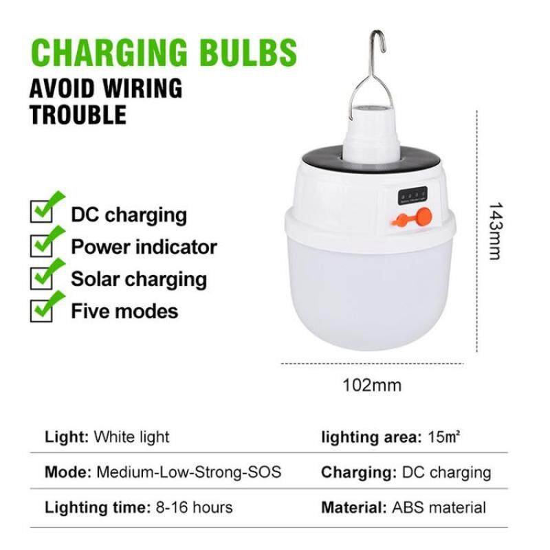 PER Bóng Đèn Pha LED Đèn Quả Bóng Sáng Với Đèn Năng Lượng Mặt Trời Cho Xưởng Kho Tầng Hầm