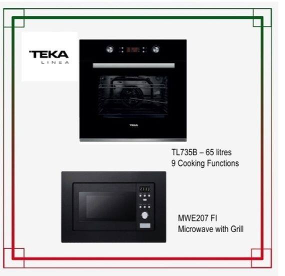 Teka TL 735B Built In Oven (9 Cooking Functions) + MWE 207 FI Built In